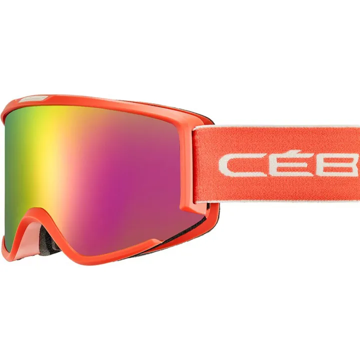 Skijaške naočale CEBE SILHOUETTE CORAL WHITE MATTE ROSE FLASH PINK
